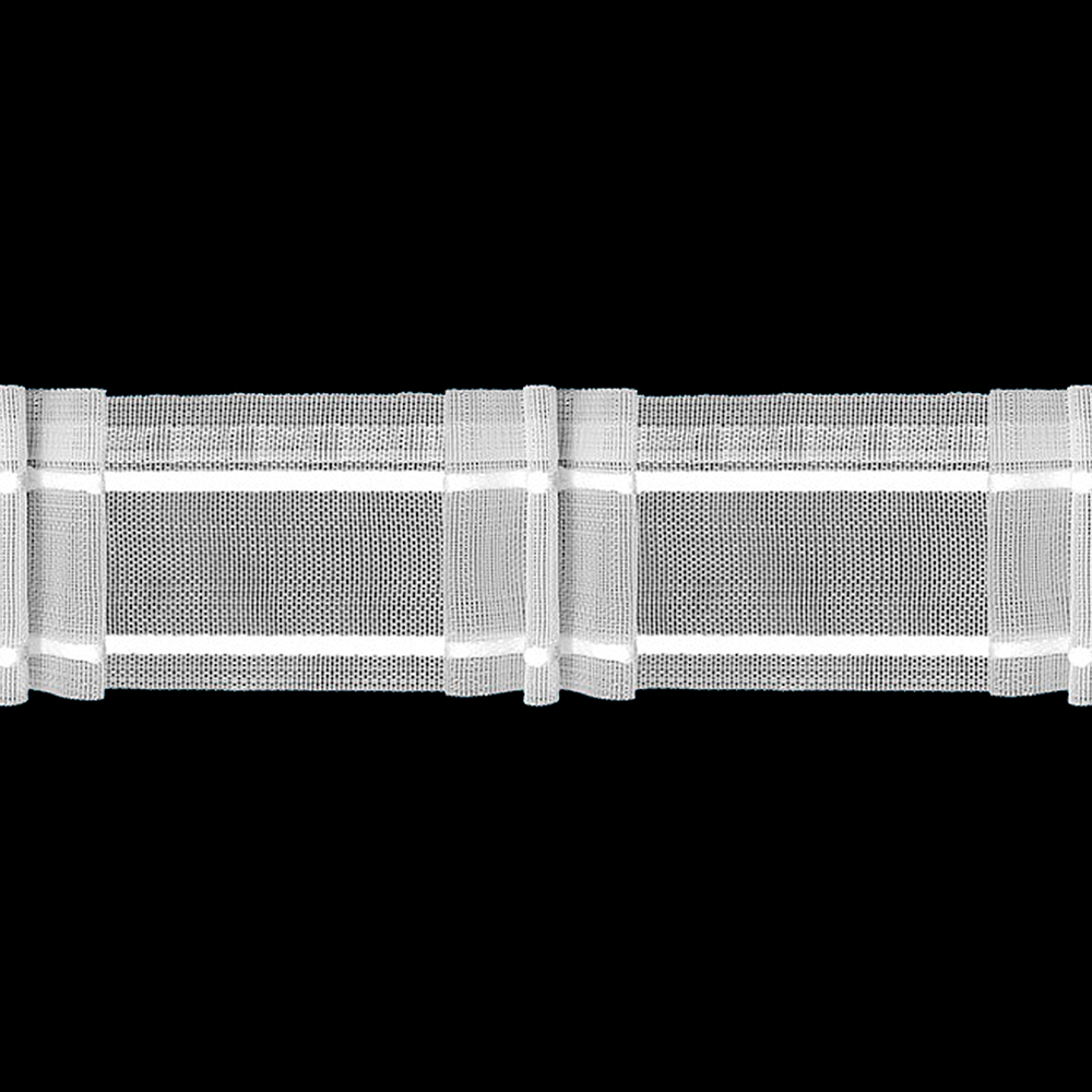 Шторная лента MAGAM Z7/z-200 прозрачная, (К=1:2, корд-2 шнура) 5 см