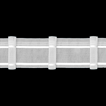 Шторная лента MAGAM U4/z-150 прозрачная, (К=1:1,5, корд-2 шнура) 5 см