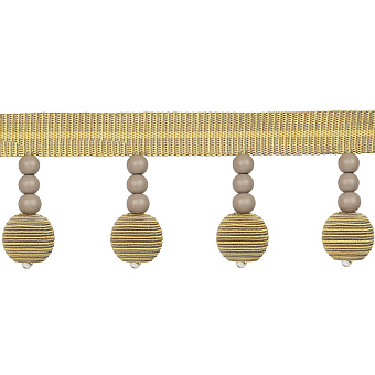 Бахрома "Reps Circle" TP1005 - В5 микс песочный/серо-бежевый (d25мм) (7,5 см)