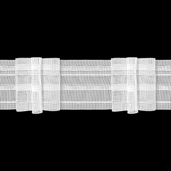Шторная лента MAGAM TU3-250 прозрачная, (К=1:2,5, корд-2 лески) 5 см