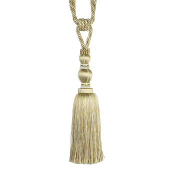 Кисть подхват для штор 519036FYTA - 6 GOLD+LIGHT IVORY светлое золото/меланж молочный (L69/30см)