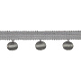 Бахрома с шариками A8300-6 Mirtex Premium серый (L4 см/d2.3см)