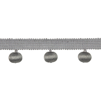 Бахрома с шариками A8300-6 Mirtex Premium серый (L4 см/d2.3см)