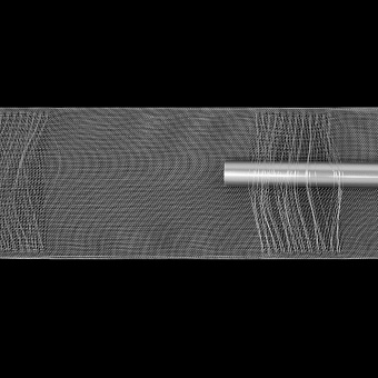Шторная лента 3744M Oz-is прозрачная (на трубу - поперечные петли) "эффект люверсов" 10 см