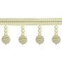 Бахрома "Reps Circle" TP1005 - В10 Mirtex белая скала (d25мм) (7,5 см)