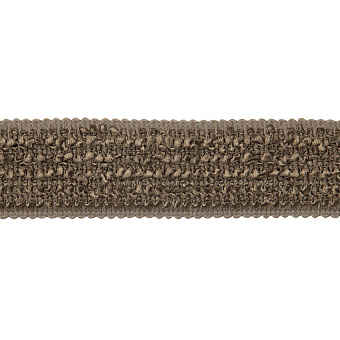 Бордюр для штор "Букле" GP03-79-BEIGE MirTex темно-бежевый (4,5 см)