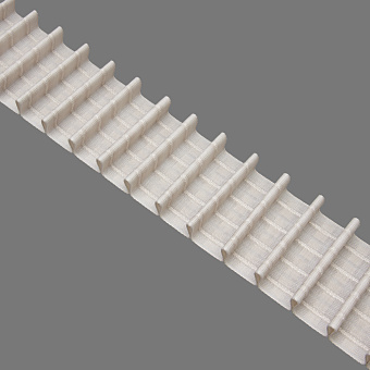 Шторная лента 4428P (Серо-бежевый) (1:2,5) Oz-is Premium тканая 8 см многокарманная