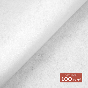 Флизелин клеевой (сплошной) 1080 HF DextraTex (100 г/кв. м) белый 100 см